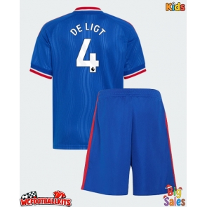 Manchester United Matthijs de Ligt #4 Replica Away Stadium Kit for Kids 2026-27 Short Sleeve (+ pants)